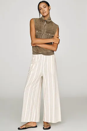 Z Supply Scout Striped Wide-Leg Pants