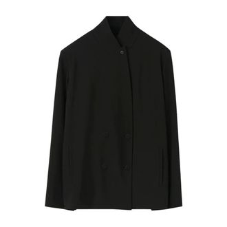 Rodebjer Jassen, Dames, Zwart, XS, Leer, Vienna Blazer