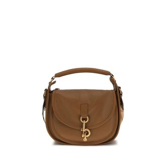 Burberry Brown Calf Leather Bos Taurus Shoulder Womens Bag