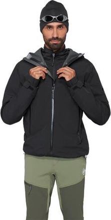 Mammut Crag Hs Hooded Jacket - Mens in Black at Nordstrom, Size X-Large