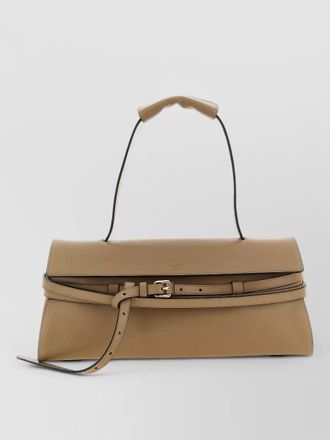 Moschino leather tie me shoulder bag