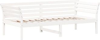 vidaXL Sofá cama sin colchón madera maciza de pino blanco 80x200 cm Vidaxl