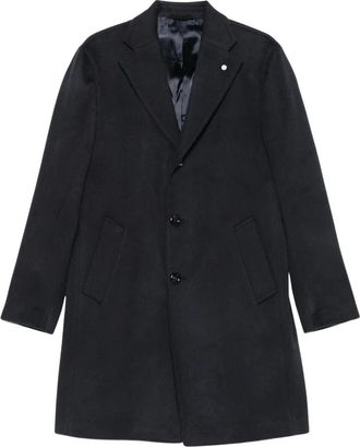 Luigi Bianchi Mantova Cappotto 09C - - Coats - Uomo - Nero - S