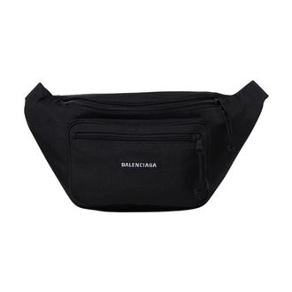 Balenciaga Bolso de cintur&oacute;n con logo Accesorio elegante - Bags - Hombre - Negro - ONE SIZE