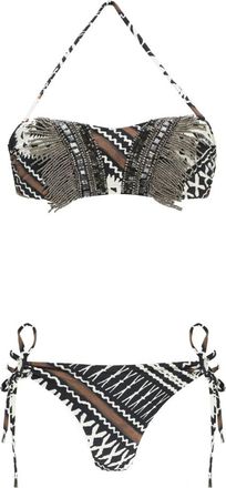Miss Bikini Bandeau Bikini - Dames - Bikinis - Veelkleurig - S - Pailletten - Badmode