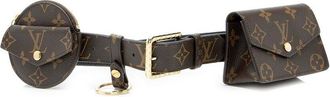 Louis Vuitton Brown Monogram Canvas Daily Multi Pocket Belt - Size 28 / 70 (Authentic Pre-Loved)