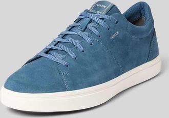 Geox Sneaker aus Leder mit Schn&uuml;rung Modell BALTMOORE in Hellblau, Gr&ouml;&szlig;e 41