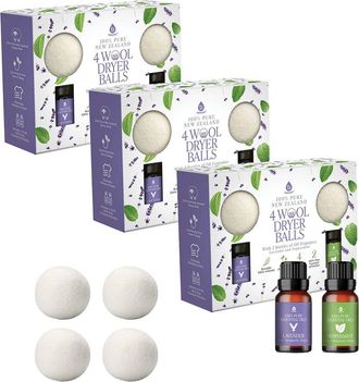 Pursonic Wool Dryer Balls 3-Pack Bundle