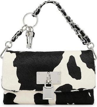 Aldo Jackiemini Cross Body Womens Handbags Black/White, Leather