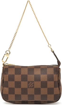 Louis Vuitton 2014 Damier Ebene Mini Pochette Accessoires handbag - Marrone