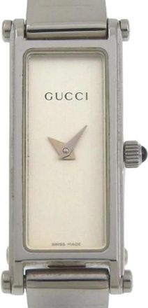 Gucci Pre-owned 1500L Polshorloge - Dames - Vintage Horloges - Grijs - ONE Size - Vintage