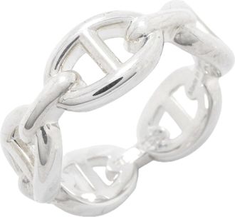 Herm&egrave;s Silver 925 Band Ring (Pre-Owned)
