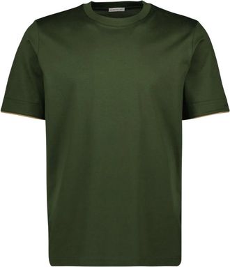 Moncler T-Shirts - Heren - T-shirts - Groen - S - Katoen - Tops
