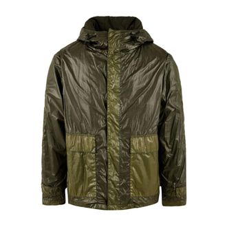 Aspesi Jassen, Heren, Groen, XL, Groene Parapop Jas voor Mannen