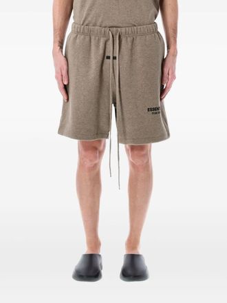 Fear of God fleece track shorts - men - Cotton/Polyester - L - Brown