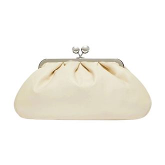 Max Mara Pasticcino Bag Medium - Dames - Clutches - Wit - ONE Size - Leer - Tassen