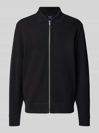 Mc Neal Cardigan mit Polokragen und Rei&szlig;verschluss in Black, Gr&ouml;&szlig;e L
