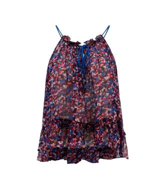 Isabel Marant Womens Fabino Top In Pink/blue