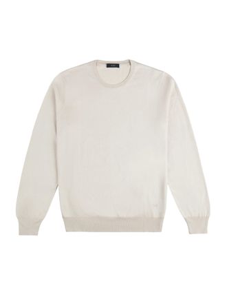 Fay Crew Neck Knitwear in Stucco Tone