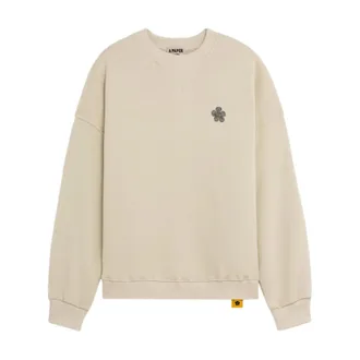 A Paper Kid Heren, Sweatshirts & Hoodies, Beige, Maat: M Katoen