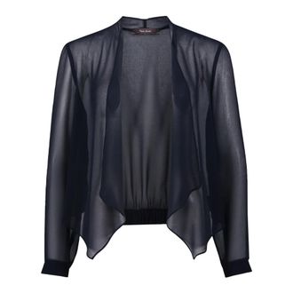 Vera Mont Dames, Jassen, Blauw, Maat: 3XL Chiffon