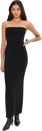Norma Kamali Strapless Long Dress Womens Dress Black : XL (Womens 10), Elastane/Polyester