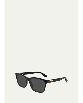 Gucci Mens Web Rectangle Injection Sunglasses