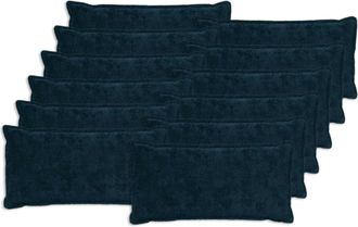 vidaXL Funda De Almohada 12 Uds. Houten Azul Marino 40 X 80 Cm Vidaxl