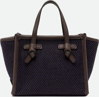 Gianni Chiarini Miss Marcella Mini Chevron Cotton Bag with Shoulder Strap