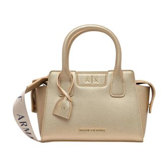 A|X Armani Exchange Bolso Tote Peque&ntilde;o - Bags - Mujer - Amarillo - ONE SIZE