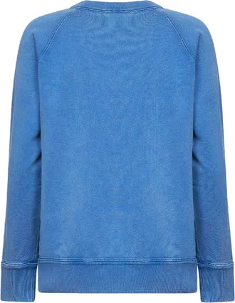 Isabel Marant Womens Sweatshirt Millyny Logo Light Blue Cotton Blend Sweatshirts Sweater