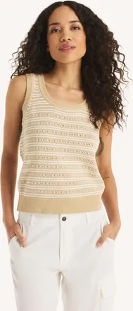 Nautica Womens Striped Sweater Tank