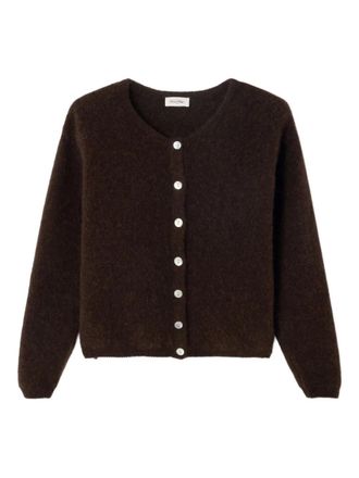 American Vintage Vitow buttoned round-neck cardigan - Brown