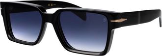 Eyewear by David Beckham Rechthoekige zonnebril - Heren - Accessoires - Zwart - Maat: 56 MM