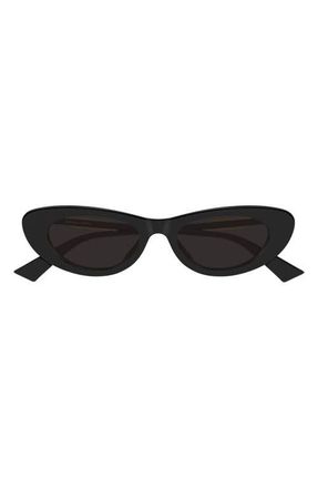 Bottega Veneta 51mm Cat Eye Sunglasses in Black at Nordstrom