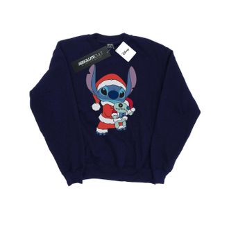 Disney Dames/Dames Lilo And Stitch Kerst Sweatshirt (Marineblauw)