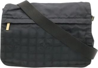 Chanel Pre-owned Cross Body Bag - Dames - Vintage Schoudertas - Zwart - ONE Size - Nylon - Vintage