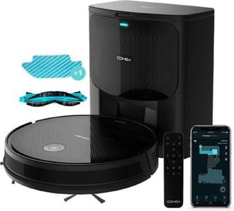 Cecotec Cecotec Robot Aspirador Conga Gyro Home. Itech Smartgyro 4.0 Autonim&iacute;a 160 Minutos 2100 Pa Cepillo Multifunci&oacute;n Alfombras Cepillos X2 Laterales