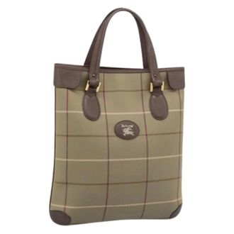 Burberry Bolso Tote Pre-owned - Pre-owned - Mujer - Verde - ONE SIZE