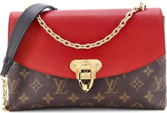 Louis Vuitton Saint Placide monogram canvas en leren schoudertas - Rood
