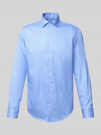 Seidensticker Slim Fit Business-Hemd mit Knopfleiste in Bleu, Gr&ouml;&szlig;e 44