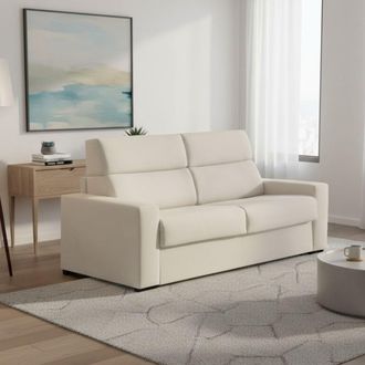 Dmora Sof&aacute; Cama 3 Plazas Quindici, Desenfundable, Con Caj&oacute;n Hecho En Italia, Lavable, 220x95 Cm Beige