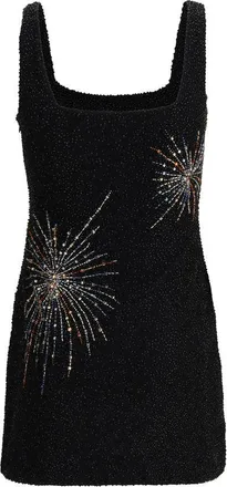 Staud Womens Black Nylon Casual Dress