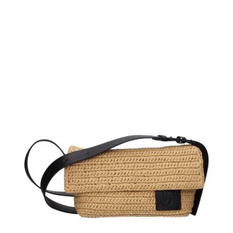 Jil Sander Beige Raffia Crossbody Womens Bag