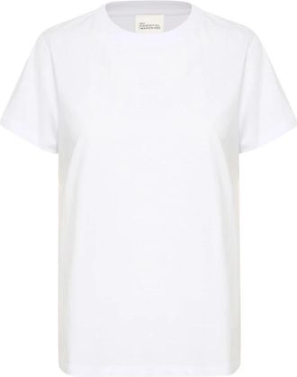 MY ESSENTIAL WARDROBE Seattle MW Logo Emb. Tee Bright White - Dames - T-shirts - Wit - XS - Katoen - Tops