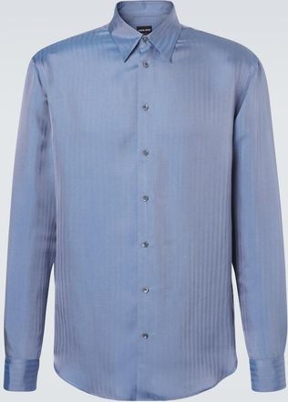 Giorgio Armani Camicia in jacquard di seta