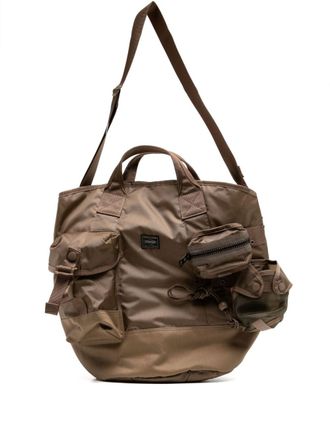 Porter-Yoshida & Co. Borsa tote con tasche - Marrone