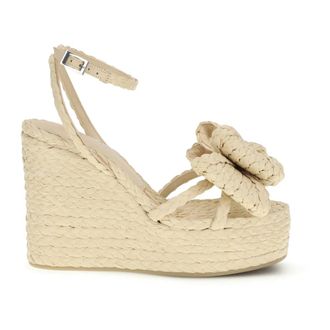 Mach & Mach Sandali con zeppa in rafia Le Cadeau - - Shoes - Donna - Beige - 36 EU