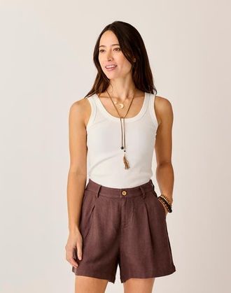 Carve Designs Ever Rib Tank in Cloud at Nordstrom, Size Xx-Small Au