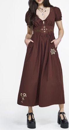 Disturbia Arianwen Embroidered Midaxi Dress at Nordstrom, Size 14